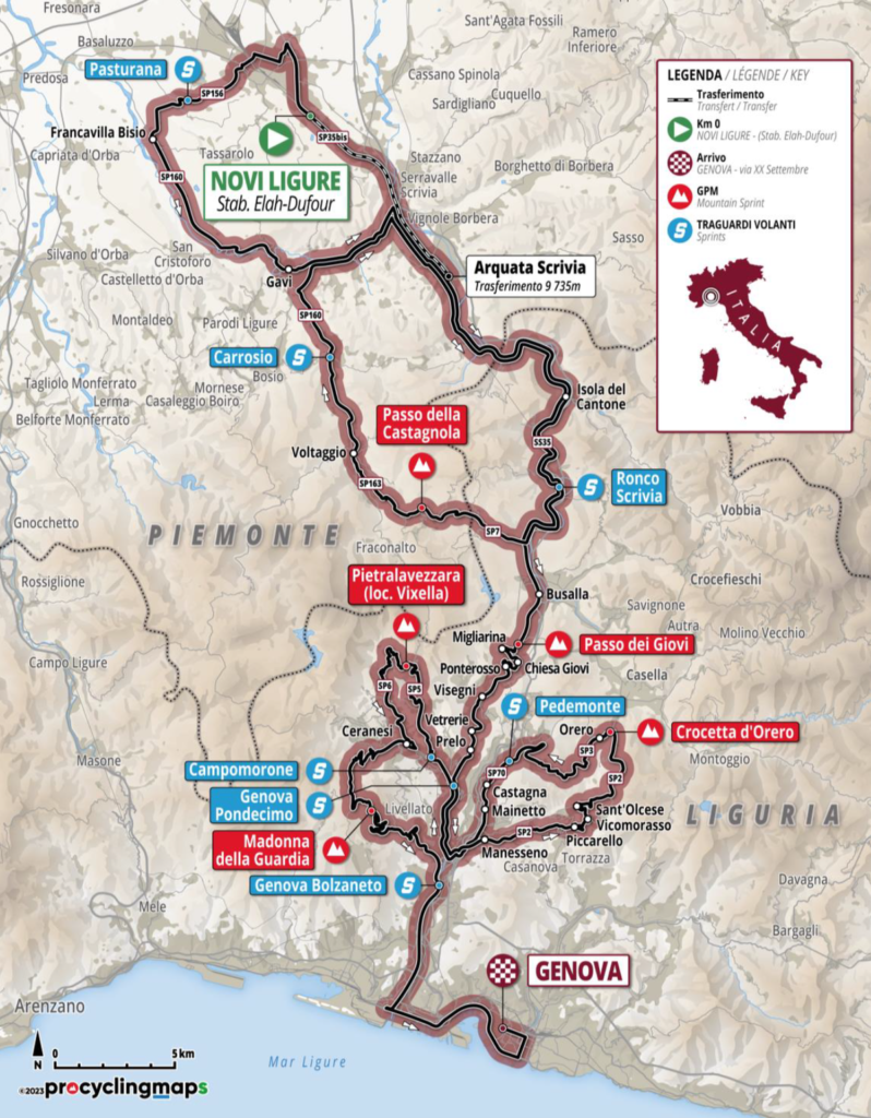 Giro Dell Appennino 2023 Il Percorso Altimetria E Planimetria